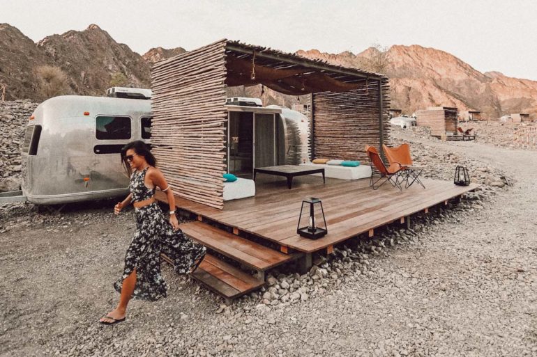 Hatta Sedr Trailers Glamping In Dubai And The Rugged Mountains Of