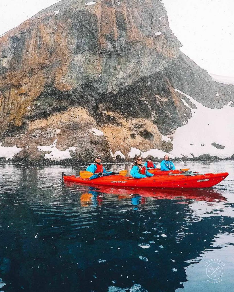 Kayaking in Antarctica 