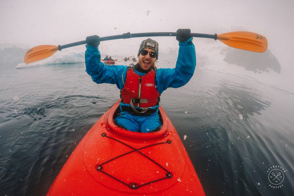 Kayaking in Antarctica 