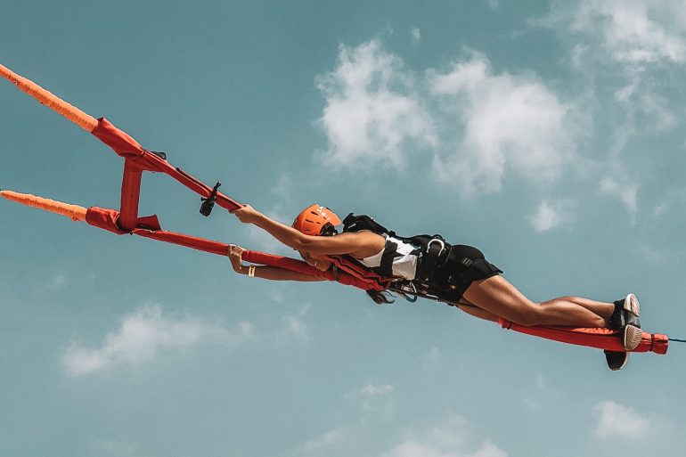 Dubai has a Human Slingshot pointing straight into the waters