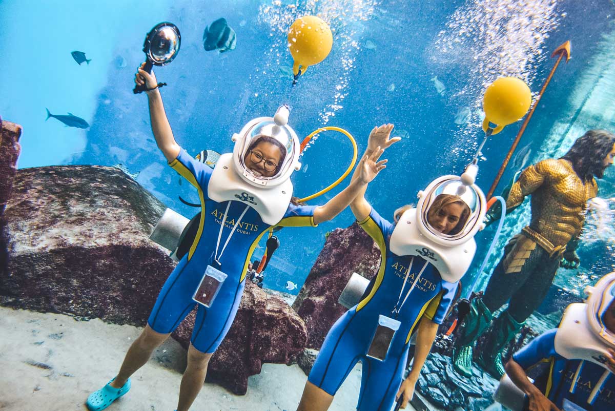 Aquatrek: Swim with the sharks and mantas at the Atlantis Dubai ...