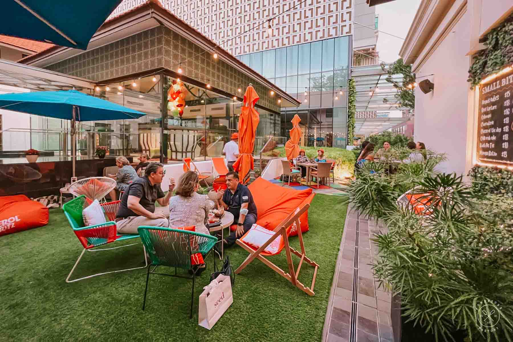 Pet Friendly Bars In East Coast The Aperol Garden By Hotel Indigo Singapore